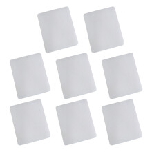 8Stk DIY Mausmatte Weiß, Weiches Material Aus Gummi, Glatte Oberfläche