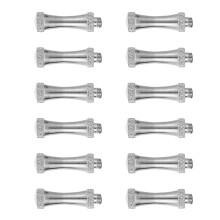 12Stk Edelstahl Fingerschutz Für Schere, Silber, Langlebig Und Glatt