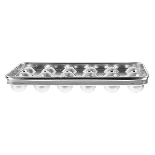 1Stk Robuste Edelstahl Eiswürfel Ballform Eisform Für Haushalt Silber