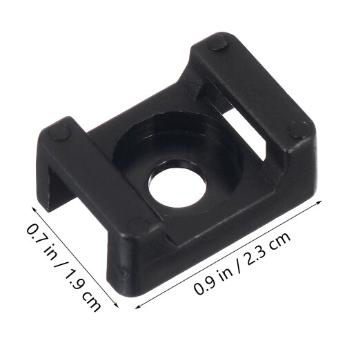 120st Kabelbinderhalter Reißverschluss Nylon Kabelbaum 1
