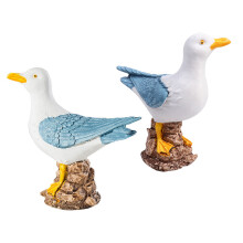 Mediterranean Style Seagull Light Blue Indoor Decoration 2pcs