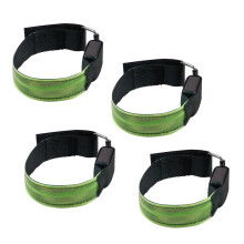 4Stk LED Armband Grün Leichtes Reflektierendes Sportarmband Zum Joggen