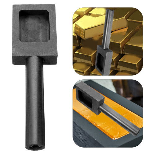 Graphit Gussform Metall Schmelzform DIY Schwarz Langlebig 2