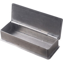 Wiederverwendbarer Zahnstocherhalter Silber 1 Stück 4,1x1,6x0,9 Zoll