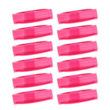 12Stk Selbsthaftende Haarwickler Pink Kunststoff Schwamm Haartools