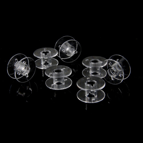 20pcs  2.1cm Clear Plastic Domestic Sewing Machine Bobbins 2