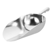 Kitchen Scoop Zinc Alloy Rustproof Food Scoop with Ergonomic Grip for Flour Rice and Pet Food