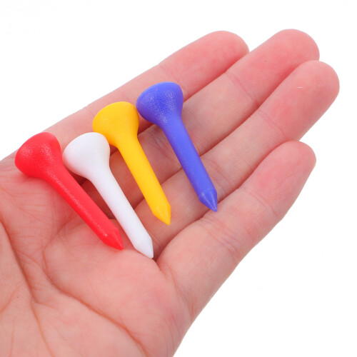 100Stk Tees Plastic Langlebig Bunt Für Golf Unzerbrechlich 1