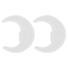 2Stk DIY Silikon Mondform Spiegel Form Wiederverwendbar Weiß