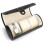 3-Compartment Pu Display Storage Box For Jewelry Watch (Black) 6