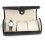3-Compartment Pu Display Storage Box For Jewelry Watch (Black) 8