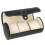 3-Compartment Pu Display Storage Box For Jewelry Watch (Black) 4