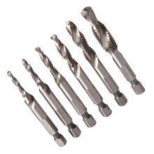 6Stk Hochstahl-Bohrerset Silber Stubby-Bohrer Holz Kunststoff Metall