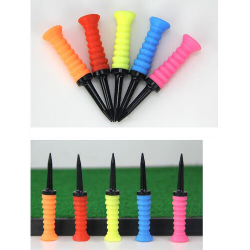 5Stk Bunte Golf Trainings Tee Aus Kunststoff Mit Stabiler Spitzenform 2