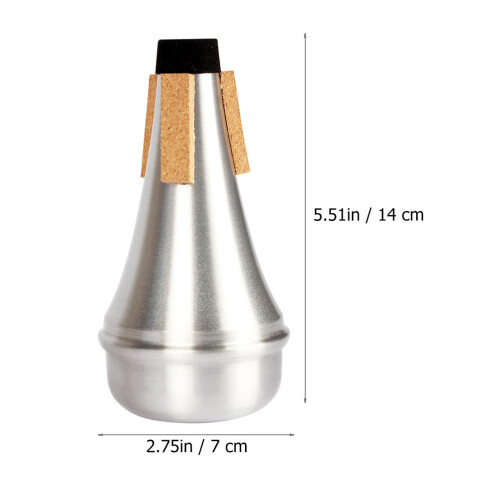 Aluminium Straight Dämpfer Für Trompete Silber Robust 1