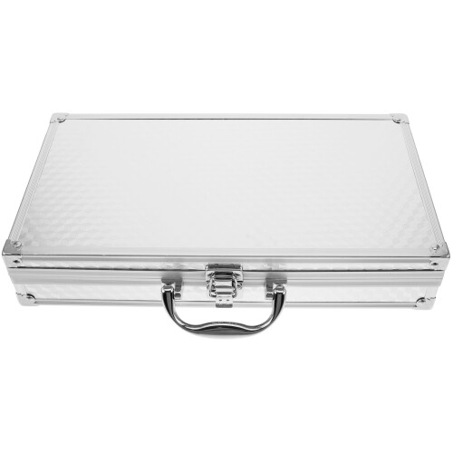 Aluminium Mikrofonkoffer Mit Schaumstoff Innenfutter Silber 1