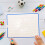 Kleine Tafel Whiteboard Mdf Handheld Büro Linie 2