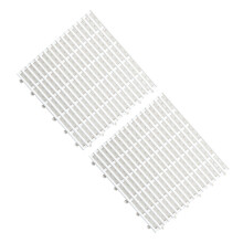 2Stk PVC Badmatte Rutschfest Weiß Wasserfest Mit Ablauflöchern