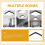 Schwarze PVC Deckenlampe Modern Stil LED Wohnzimmerlampe 9