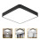 Schwarze PVC Deckenlampe Modern Stil LED Wohnzimmerlampe 3