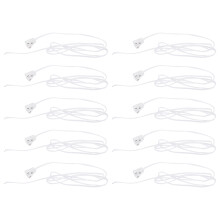 10Stk LED Röhren Verbindungsleitung Weiß PVC Für Lichtkasten