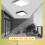 Schwarze PVC Deckenlampe Modern Stil LED Wohnzimmerlampe 10