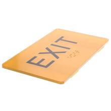 Braille Schild Acryl Exit Schild Für Außenbereich Und Einkaufszentrum