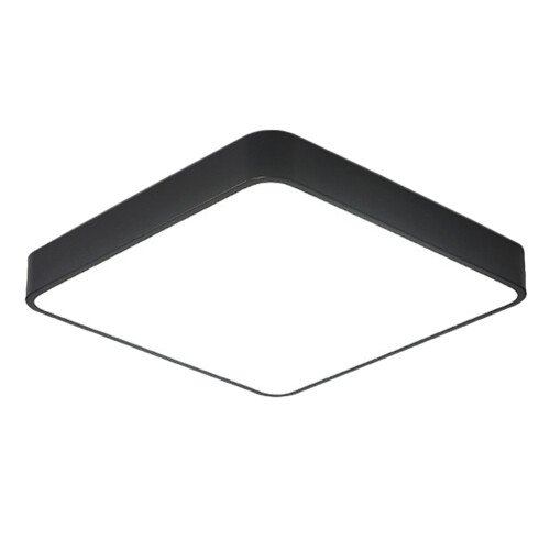 Schwarze PVC Deckenlampe Modern Stil LED Wohnzimmerlampe 1