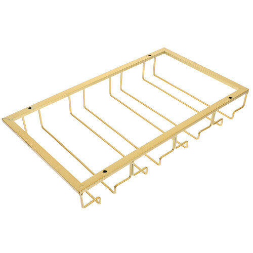 Weinglashalter Rack Cup Küche Eisendraht Golden 2