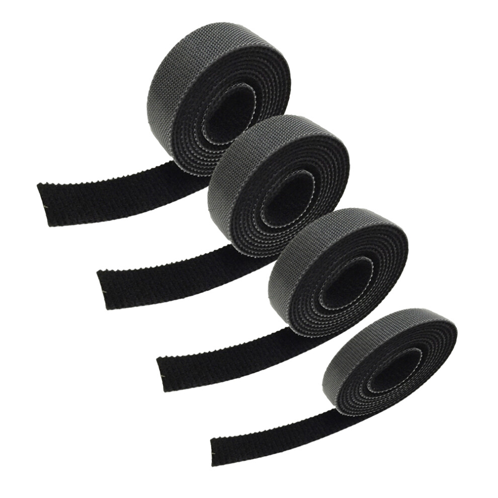 12Pcs Black Nylon Cable Straps Reusable Cable Ties For Wire Management 013748068881