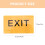 Braille Schild Acryl Exit Schild Für Außenbereich Und Einkaufszentrum 3