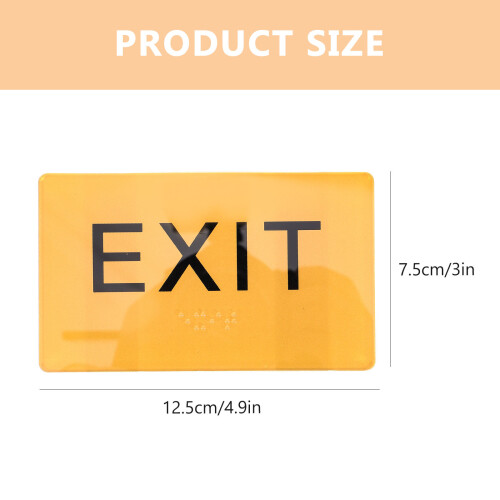 Braille Schild Acryl Exit Schild Für Außenbereich Und Einkaufszentrum 2