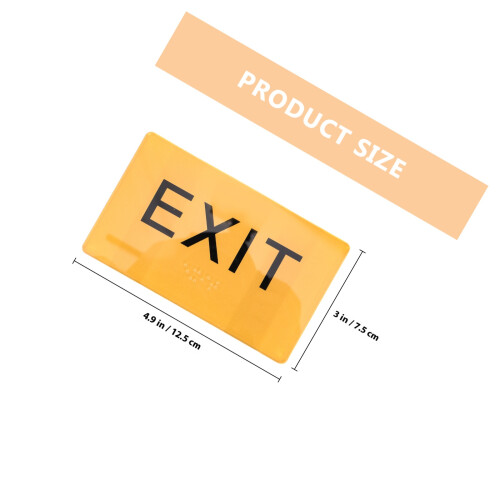 Braille Schild Acryl Exit Schild Für Außenbereich Und Einkaufszentrum 1