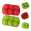 2Stk Bunte Silikonform Eier Backmold Ostern Küchen Gadget 4
