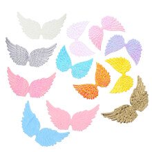 24Stk Plastik Flügel Applikationen Bunte DIY Party Deko Accessoires