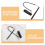 1Set Stylischer Elastischer Stiftclip Für Notizbuch Und Planer 6