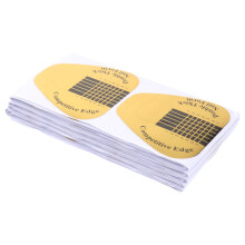 100Stk Goldene Kräftige Nagelform Acryl Form Für Perfekte C-Kurve