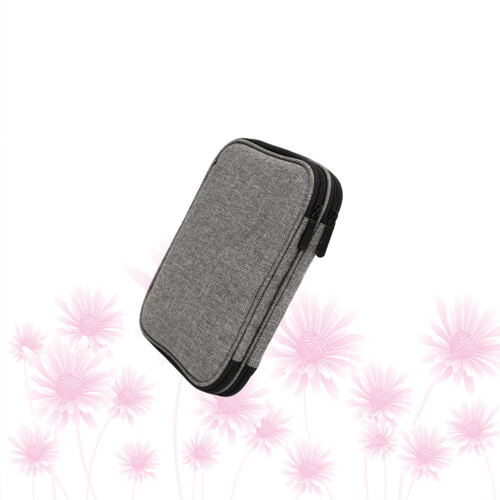 Graue Bambus Stricknadeltasche Mit Umfassendem Häkelnadel-Set 2