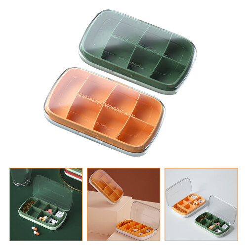 2 Stück Pillendose Mini Aufbewahrungsbox Reise Pp 1