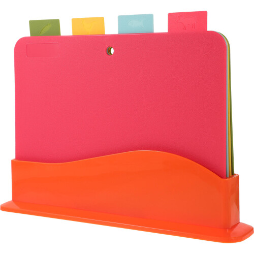 4Pcs Home Cooking Boards Plastic Cutting Tool Assorted Colors 1