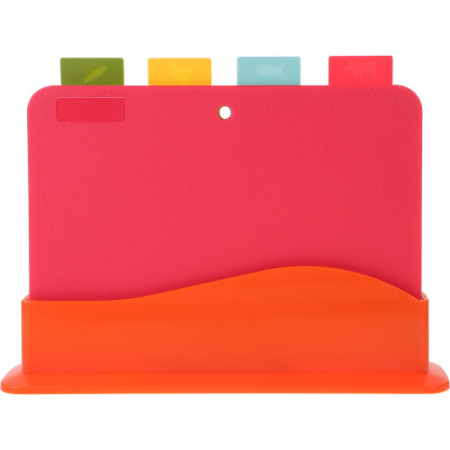 4Pcs Home Cooking Boards Plastic Cutting Tool Assorted Colors