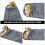 Hundeschlafsack Warm Polyester Fleece Camping Schlafmatte Grau 8