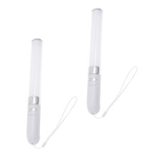 2Stk LED Glühstäbe Weiß Kunststoff Konzert Fans Jubel Requisiten