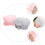 2Stk Polyester Duschhauben Wasserdicht Elastisch Badezimmer Badehaube 8