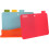4Pcs Home Cooking Boards Plastic Cutting Tool Assorted Colors 3