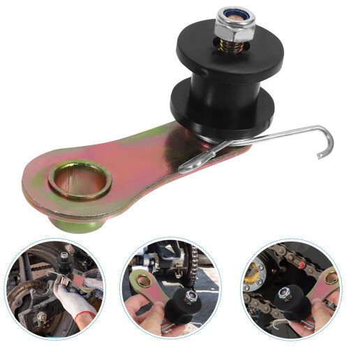 Kettenroller-Spanner Schwarz Motorrad Ersatzteil Langlebig Sicher 1