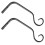 2Pcs Iron Wall-Mounted Hanging Hooks For Flower Pots 1