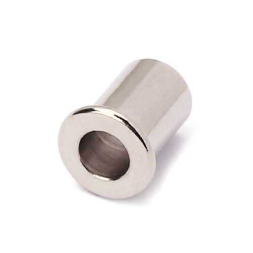 6 Stück Schnur Thru Body Aderendhülsen Silver 2