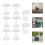 Rockery Splash Guards White Plastic 8pcs 3.5x2.6in 4