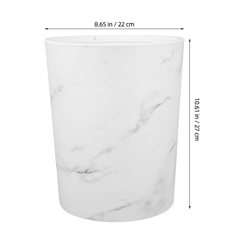 Mülleimer Marmor Mülleimer Mülleimer Pp Weiß 1